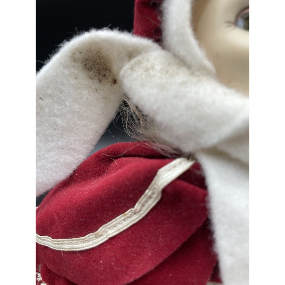 Vintage‎ Effanbee 1975 Blond Doll Red Dress Christmas Winter - Picture 5 of 7